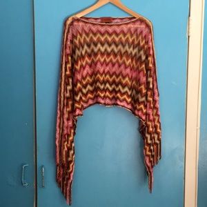 MISSONI Poncho / shawl / scarf top /one size